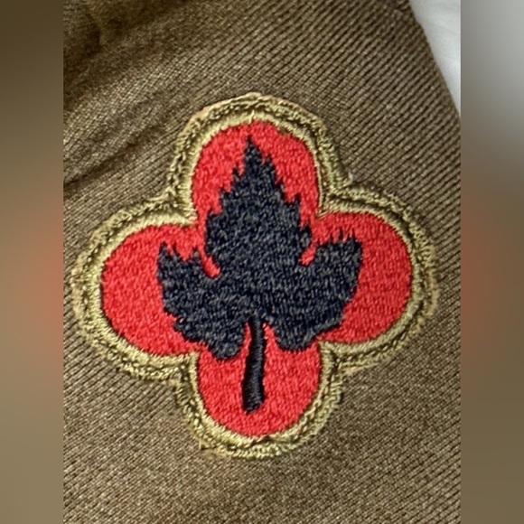 WWIl Ike Jacket Vintage 1947 Army 38R Garrison
Cap 43rd Infantry Radio Sergeant - Picture 6 of 13